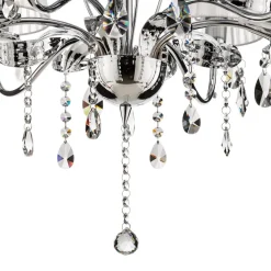 Kroonluchter Jacqueline, 6-lamps, wit