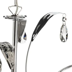 Kroonluchter Jacqueline, 6-lamps, wit