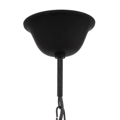 Kroonluchter Kandela, 8-lamps, zwart