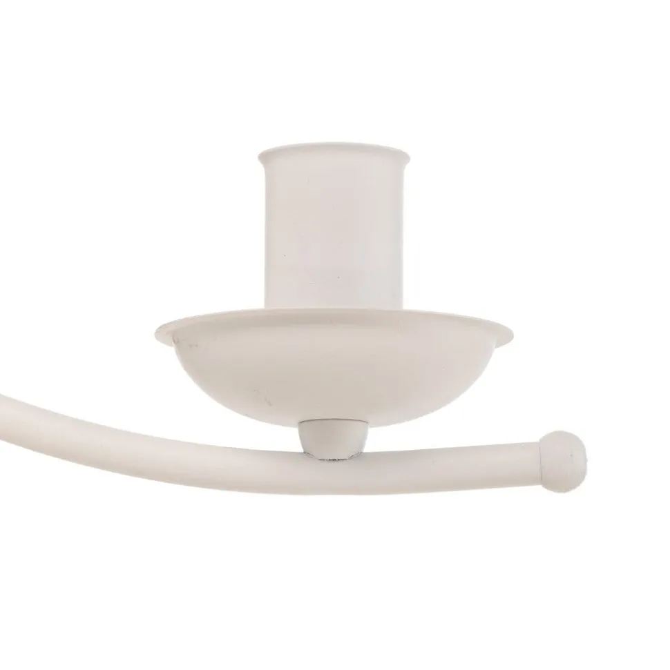 Kroonluchter Kandela, 5-lamps, wit