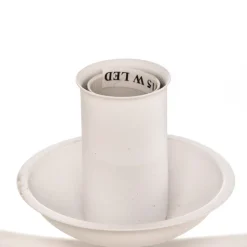 Kroonluchter Kandela, 5-lamps, wit