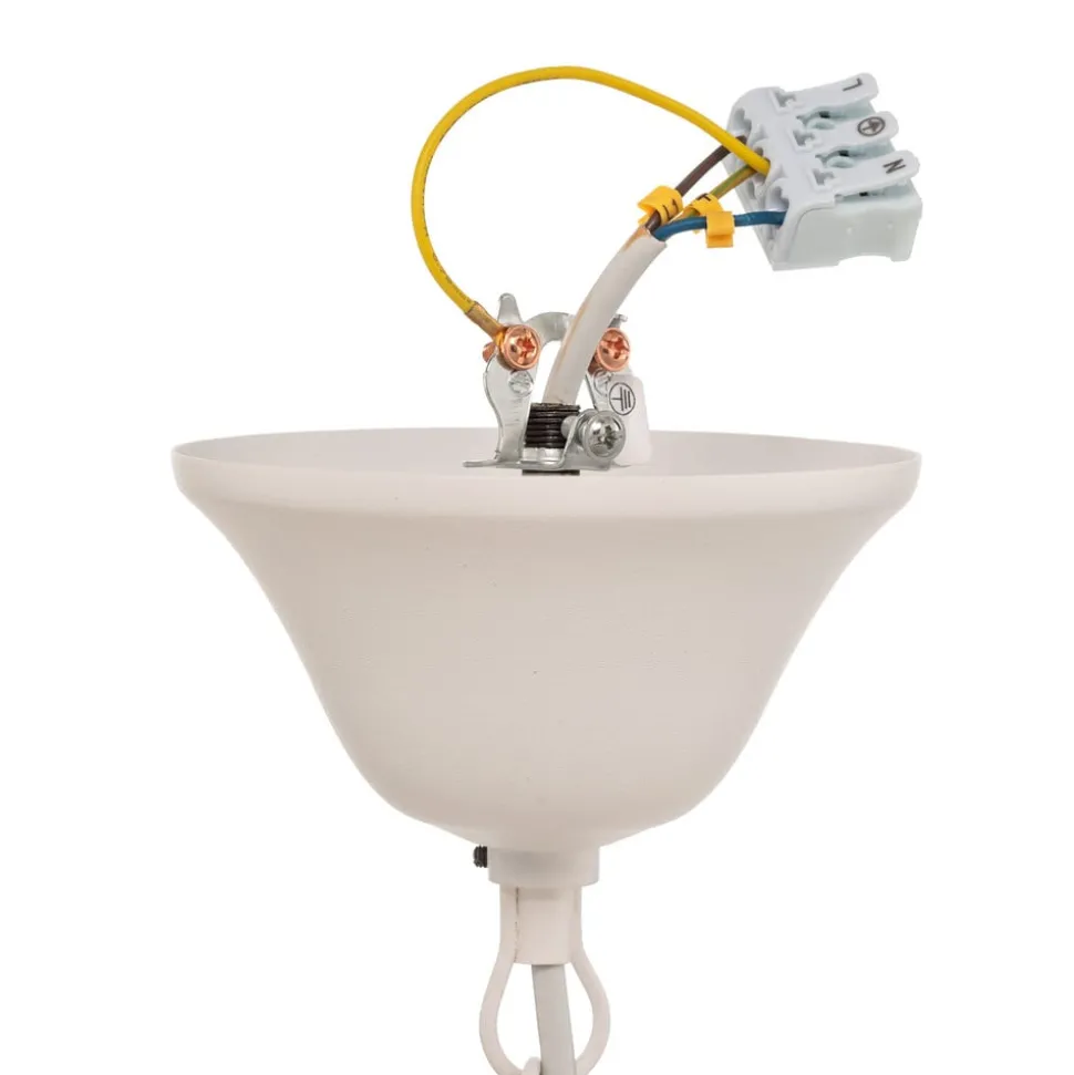 Kroonluchter Kandela, 5-lamps, wit