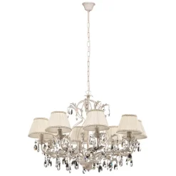 Kroonluchter Karen 8-lamps ivoor