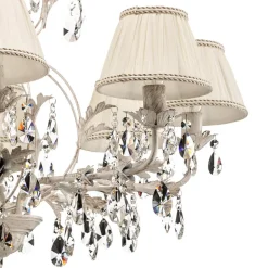 Kroonluchter Karen 8-lamps ivoor