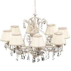 Kroonluchter Karen 8-lamps ivoor