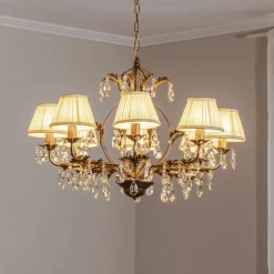 Kroonluchter Karen 8-lamps brons