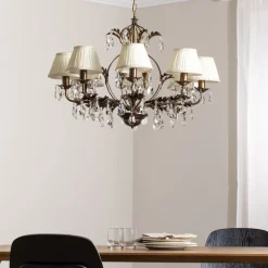 Kroonluchter Karen 8-lamps brons