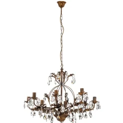 Kroonluchter Karen 8-lamps brons