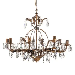 Kroonluchter Karen 8-lamps brons