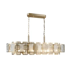 Kroonluchter Karmella 100 cm messing antiek 12-lichts.