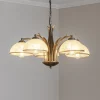 Kroonluchter Korfu, 5-lamps, Ø 68 cm, goudkleurig antiek