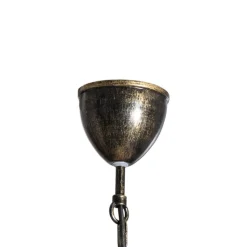 Kroonluchter Korfu, 5-lamps, Ø 68 cm, goudkleurig antiek