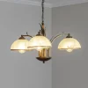 Kroonluchter Korfu, 3-lamps, goudkleurig antiek, Ø 68 cm
