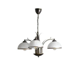 Kroonluchter Korfu, 3-lamps, goudkleurig antiek, Ø 68 cm