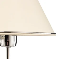 Kroonluchter Londen chroom/crème, 5-lamps