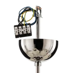 Kroonluchter Londen chroom/crème, 5-lamps