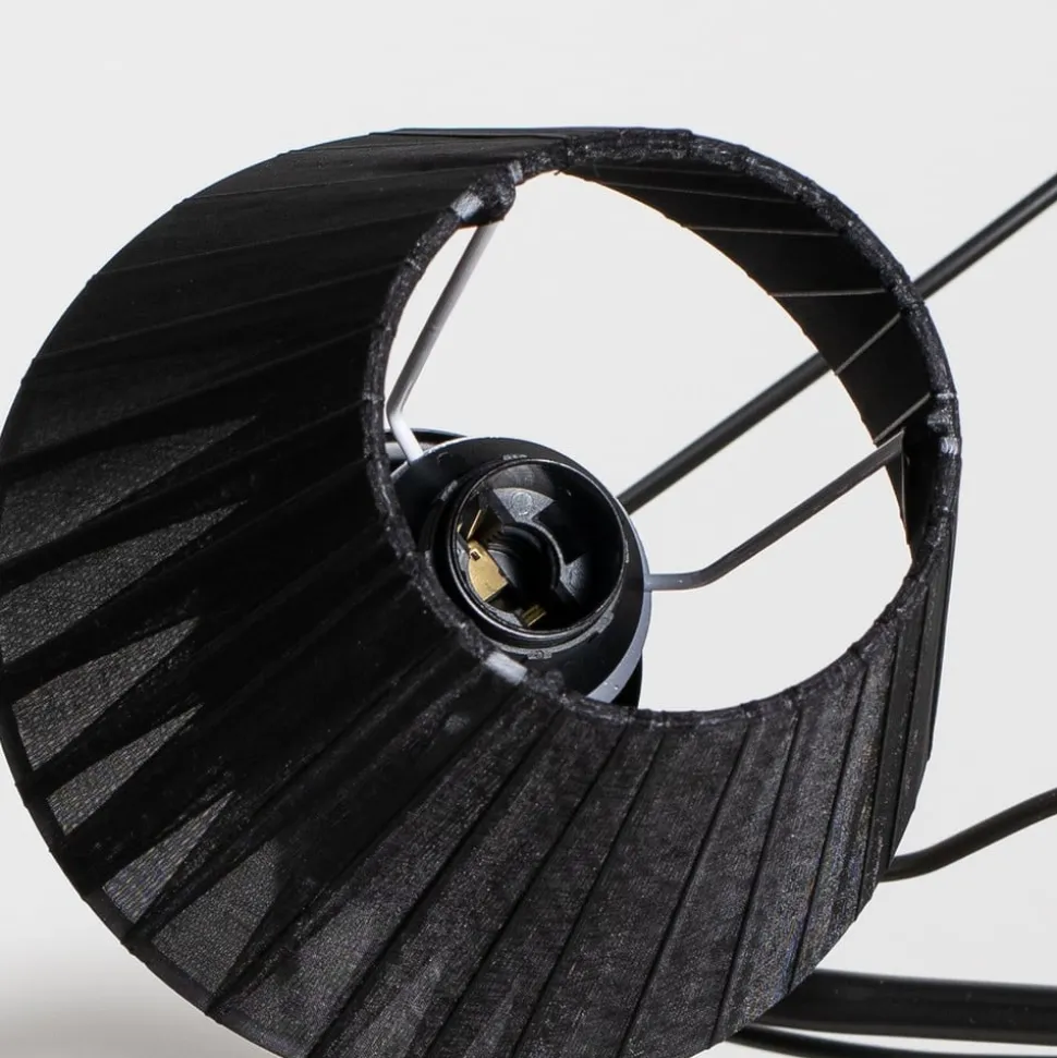 Kroonluchter Loris in zwart, 5-lamps