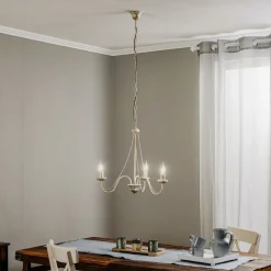 Kroonluchter Malbo 3-lamps in wit