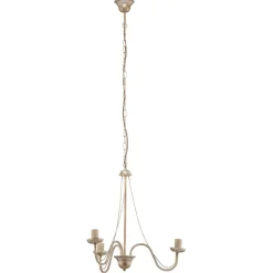 Kroonluchter Malbo 3-lamps in wit