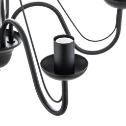 Kroonluchter Malbo 5-lamps in zwart