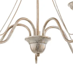 Kroonluchter Malbo 5-lamps in wit
