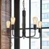 Kroonluchter Malou, 5-lamps, zwart