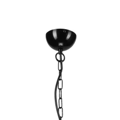 Kroonluchter Malou met glazen kappen, 5-lamps