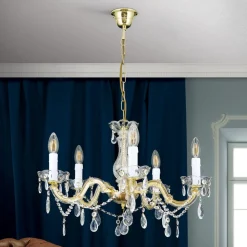 Kroonluchter Marie Claire kristalglas 5-lamps