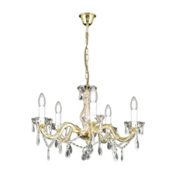 Kroonluchter Marie Claire kristalglas 5-lamps