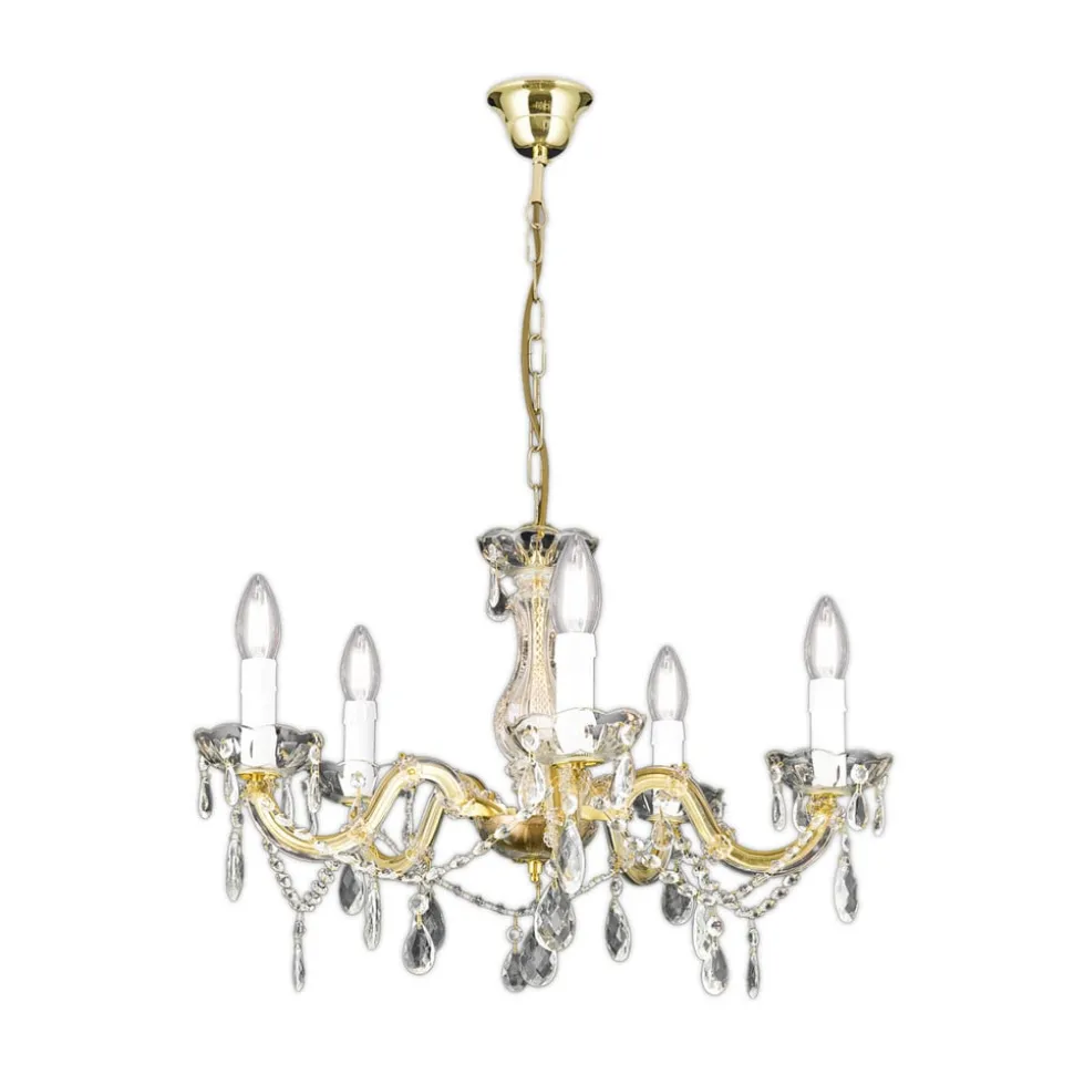Kroonluchter Marie Claire kristalglas 5-lamps