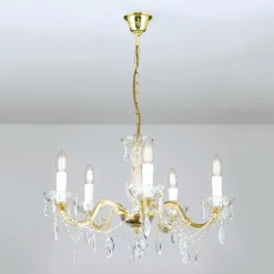 Kroonluchter Marie Claire kristalglas 5-lamps