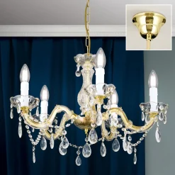 Kroonluchter Marie Claire kristalglas 5-lamps