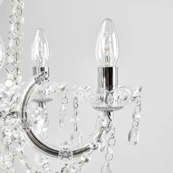 Kroonluchter Marie Therese, chroom, 5-lamps