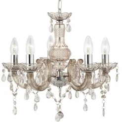 Kroonluchter Marie Therese, bruin, 5-lamps