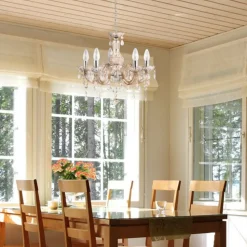 Kroonluchter Marie Therese, bruin, 5-lamps