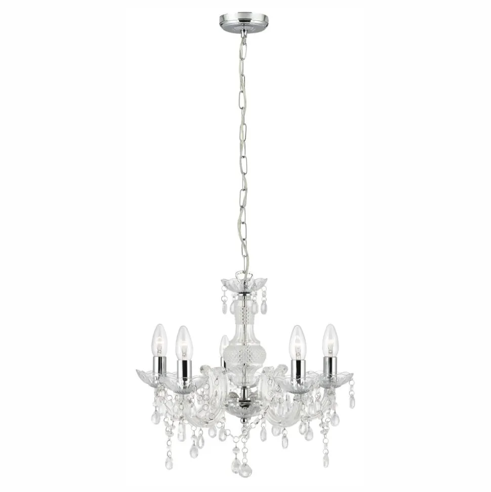 Kroonluchter Marie Therese, helder, 5-lamps