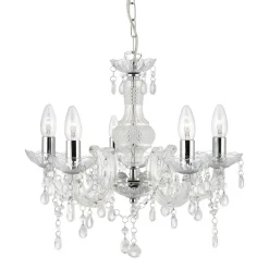 Kroonluchter Marie Therese, helder, 5-lamps