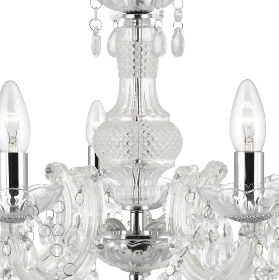 Kroonluchter Marie Therese, helder, 5-lamps