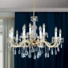 Kroonluchter met kristallen, 15-lamps
