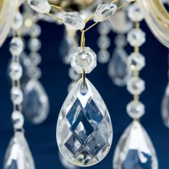 Kroonluchter met kristallen, 15-lamps