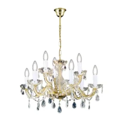 Kroonluchter met ornamenten, 9-lamps