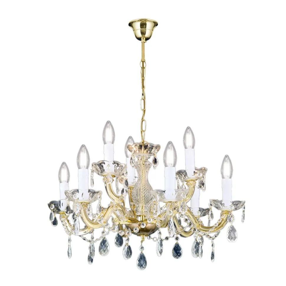 Kroonluchter met ornamenten, 9-lamps