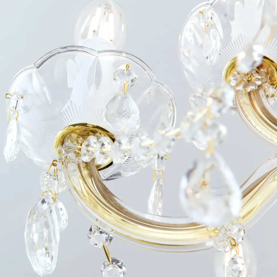 Kroonluchter met ornamenten, 9-lamps