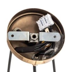 Kroonluchter Ramella, antiek messing, 6-lamps