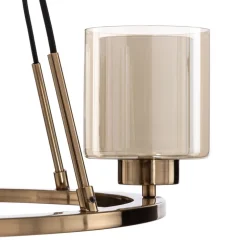 Kroonluchter Ressa Ø 59 cm antiek messing, 4-lamps.