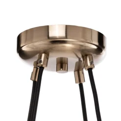 Kroonluchter Ressa Ø 59 cm antiek messing, 4-lamps.