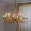 Kroonluchter retro, 16-lichts, goud