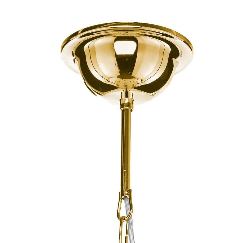 Kroonluchter retro, 16-lichts, goud