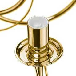 Kroonluchter retro, 16-lichts, goud