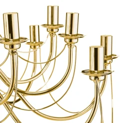 Kroonluchter retro, 16-lichts, goud